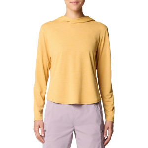 Women's Mountain Hardwear Sunblocker(TM) Long-Sleeve Hoodie 2025 in Yellow size Medium | Polyester