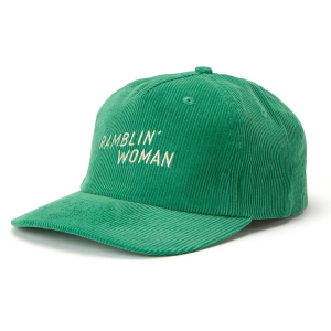 Seager Ramblin' Woman Cord Snapback Hat 2025 in Green | Cotton