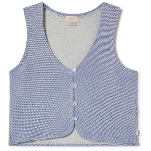 Women's Brixton The Weekend Cross Loop Terry Top 2025 in Blue size Large | Cotton