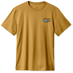 Brixton Muskie Short-Sleeve T-Shirt Men's 2025 in Brown size X-Large | Cotton