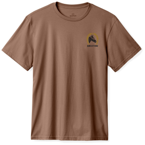 Brixton Blind Short-Sleeve T-Shirt Men's 2025 in Brown size X-Large | Cotton