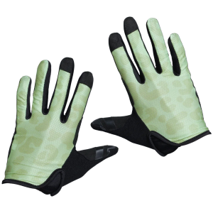 Women's Wild Rye Galena Gel Bike Gloves 2025 in Green size X-Small | Spandex/Polyester
