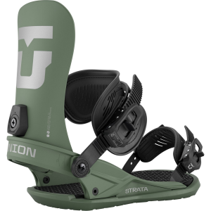 Union Strata Snowboard Bindings 2026 in Green size Small | Aluminum