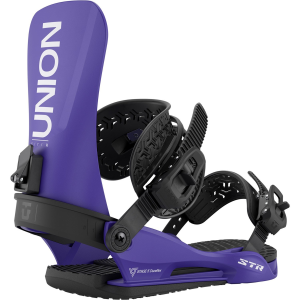 Union STR Snowboard Bindings 2026 in Purple size Medium | Aluminum