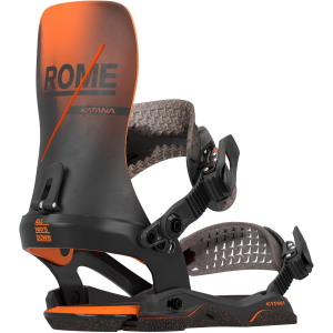 Rome Katana AW Snowboard Bindings 2026 in Orange size Medium/Large | Nylon/Aluminum