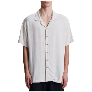 The Critical Slide Society Ernie Resort Short-Sleeve Shirt Men's 2025 in White size Large | Cotton