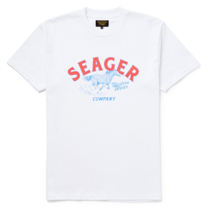 Seager Heritage T-Shirt Men's 2025 in White size Small | Cotton