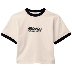 Women's Dickies Lewistown Ringer Short-Sleeve T-Shirt 2025 in White size Medium | Cotton/Elastane