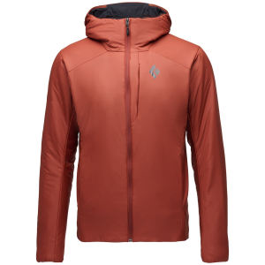 Black Diamond First Light Stretch Hoodie Men's 2026 Red size Large | Nylon/Elastane/Polyester