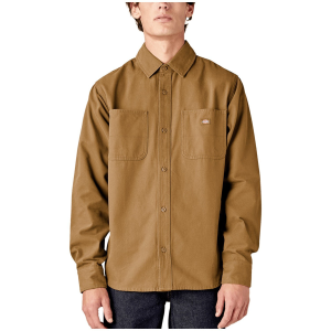 Dickies Duck Canvas Long-Sleeve Shirt Men's 2025 in Brown size X-Large | Cotton
