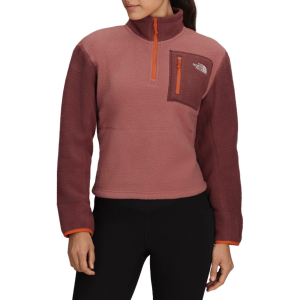 Women's The North Face Yumiori  1/4 Zip 2025 Mars Dust/Sumac/Solar Flare Jacket size X-Small | Polyester