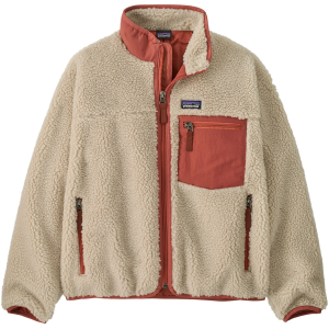 Kid's Patagonia Retro-X Jacket 2025 in Khaki size Small | Polyester/Plastic