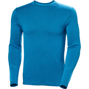 Helly Hansen Lifa Midweight Crew Base Layer Top 2026 in Blue size Large | Wool