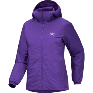 Women's Arc'teryx Atom Hoodie 2026 in Purple size Large | Nylon/Elastane/Polyester