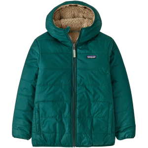 Kid's Patagonia Reversible Ready Freddy Hoodie 2025 in Green size X-Large | Polyester