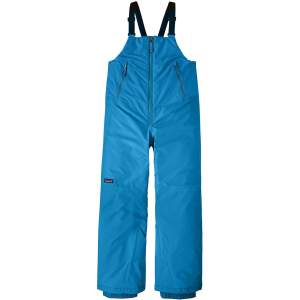 Kid's Patagonia Powder Town Bibs 2025 in Blue size Medium | Polyester