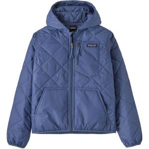 Kid's Patagonia Diamond Quilted Hoodie 2025 in Blue size Small | Polyester
