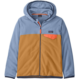 Kid's Patagonia Micro D Snap-T Jacket 2025 in Blue size Small | Nylon/Spandex/Polyester