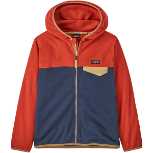 Kid's Patagonia Micro D Snap-T Jacket 2025 in Red size Large | Nylon/Spandex/Polyester