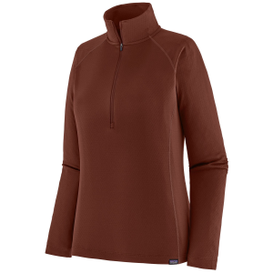 Women's Patagonia Capilene Midweight Zip-Neck Top 2026 in Red size Large | Polyester