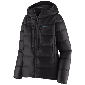 Women's Patagonia Fitz Roy Down Hoodie 2026 in Black size Medium | Nylon/Plastic