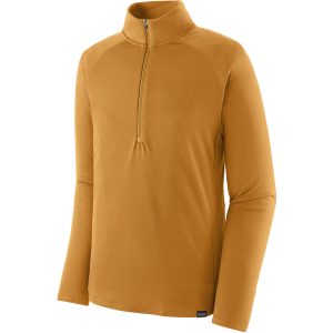 Patagonia Capilene(R) Midweight Zip-Neck Top Men's 2026 in Gold size X-Small | Polyester