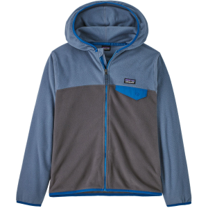 Kid's Patagonia Micro D Snap-T Jacket 2025 in Blue size Small | Nylon/Spandex/Polyester