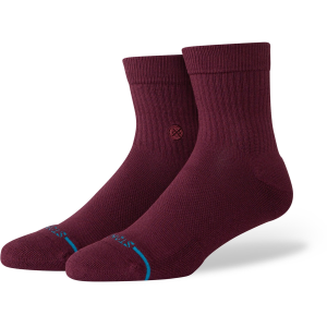 Stance Icon Quarter Socks 2025 in Red size Medium | Nylon/Cotton/Elastane