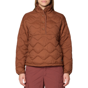 Women's Mountain Hardwear Seek Out(TM) Snap Neck Pullover 2025 in Brown size Medium | Nylon