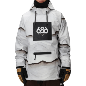 686 Waterproof Hoodie Men's 2026 in White size Large