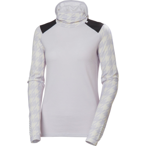 Women's Helly Hansen Lifa Midweight Block Hoodie 2026 in Purple size Medium | Wool/Elastane