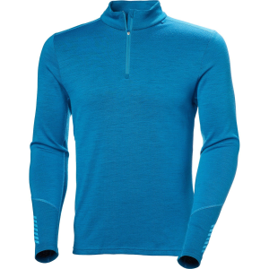 Helly Hansen Lifa Midweight 1/2 Zip Base Layer Top 2026 in Blue size X-Large | Wool