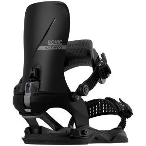 Rome Katana AW FASE Snowboard Bindings 2026 in Black size Medium/Large | Nylon/Aluminum