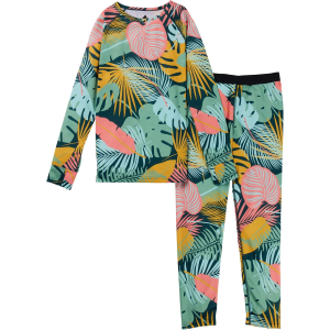 Kid's Burton Lightweight Base Layer Set 2026 in Green size Large | Polyester