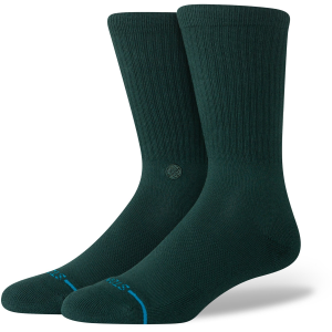 Stance Icon Socks 2025 in Green size Large