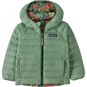 Kid's Patagonia Reversible Down Sweater Hoodie Infants' 2025 in Green size 12M-18M | Nylon/Polyester/Plastic