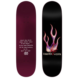Krooked Wilson Flame True Fit Skateboard Deck 2026 size 8.5