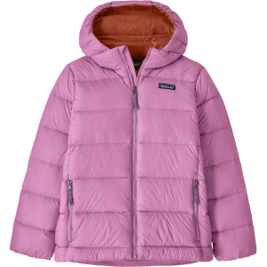 Kid's Patagonia Hi-Loft Down Sweater Hoodie 2025 in Purple size X-Large | Nylon/Plastic