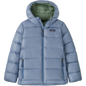 Kid's Patagonia Hi-Loft Down Sweater Hoodie 2025 in Blue size X-Small | Nylon/Plastic