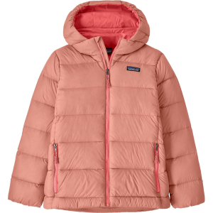 Kid's Patagonia Hi-Loft Down Sweater Hoodie 2025 in Pink size 2X-Large | Nylon/Plastic