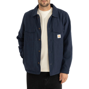 Rhythm Sherpa Lined Work Shirt Men's 2025 in Blue size X-Large | Cotton
