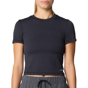 Women's Mountain Hardwear Peak Knit(TM) Short Sleeve Shirt 2026 in Black size Medium | Nylon/Elastane