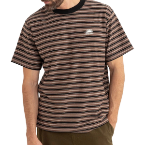 Rhythm Vintage Stripe Short-Sleeve T-Shirt Men's 2025 in Brown size X-Large | Cotton