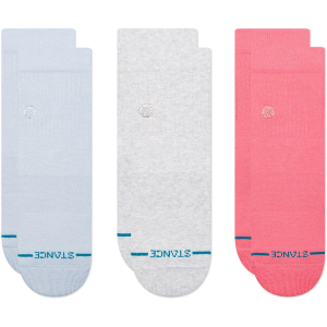 Women's Stance Icon Quarter 3-Pack Socks 2025 in Purple size Small | Nylon/Cotton/Elastane