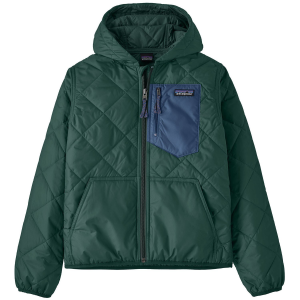 Kid's Patagonia Diamond Quilted Hoodie 2025 in Green size Large | Polyester