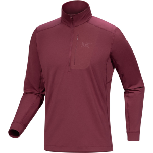 Arc'teryx Rho LT Zip Neck Top Men's 2026 in Red size Medium
