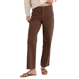 Women's Rhythm Beyond Relaxed Leg Pants 2025 in Brown size 10 | Cotton
