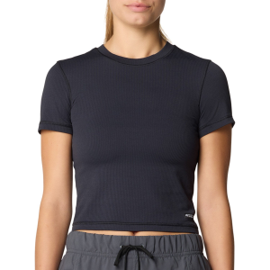 Women's Mountain Hardwear Peak Knit(TM) Short Sleeve Shirt 2026 in Black size Large | Nylon/Elastane