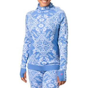 Women's Kari Traa Saga Hood 2026 in Blue size X-Large | Wool/Micron