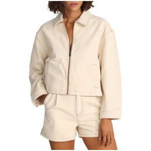 Women's Rhythm Capri Cropped Jacket 2025 in White size X-Small | Cotton